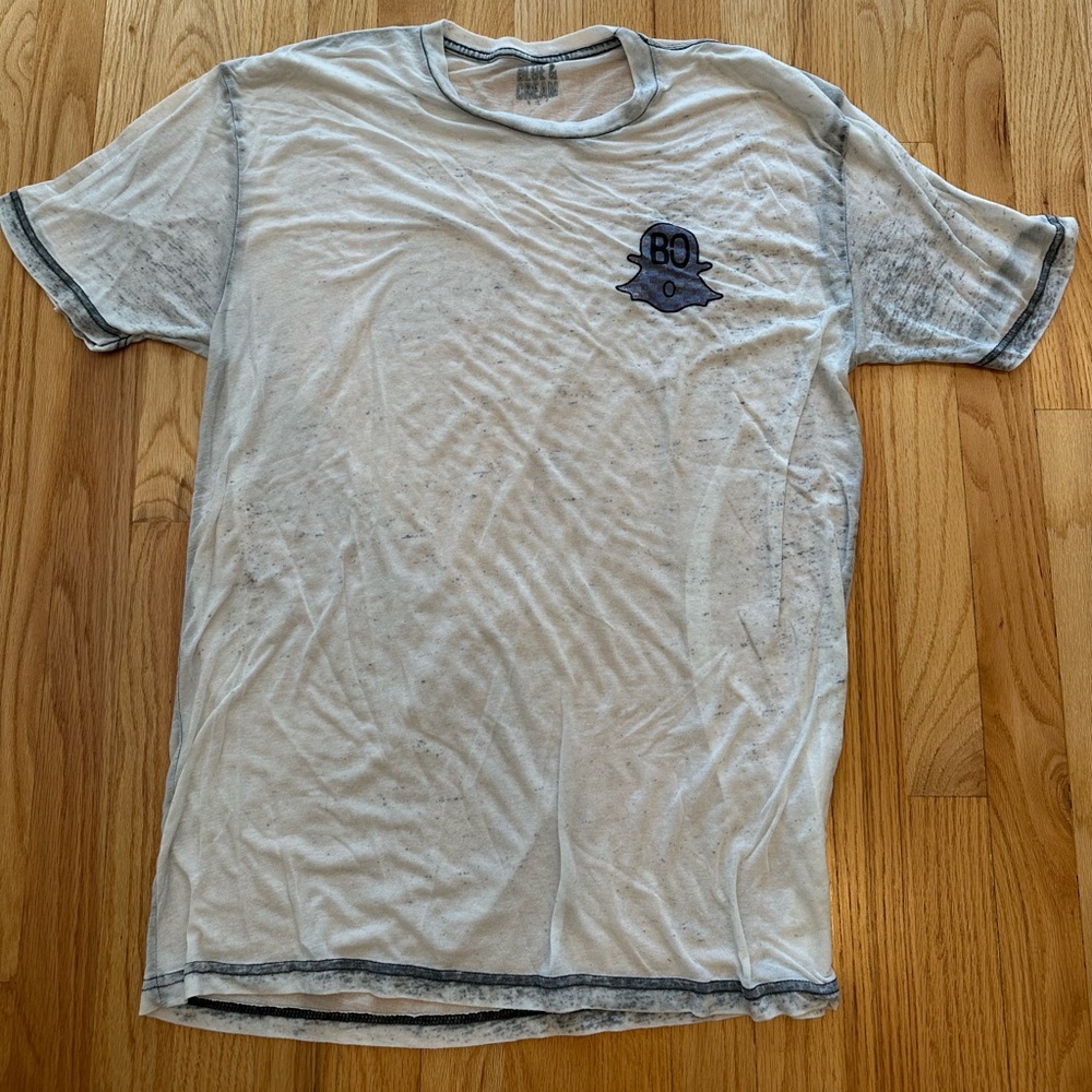 Blue & Cream Gucci Ghost Graphic Tee - Size XL